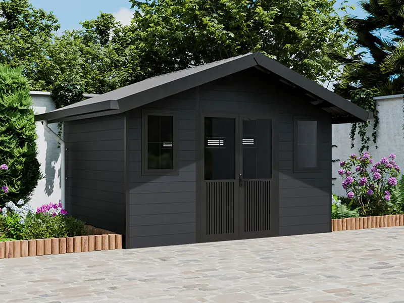 RidgeStar Waterproof Garden Shed for Backyard - Heavy Snow Load Rated