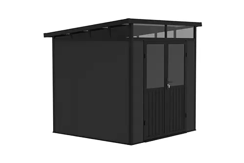 MiniStar WPC Outdoor Storage Shed with Lockable Door