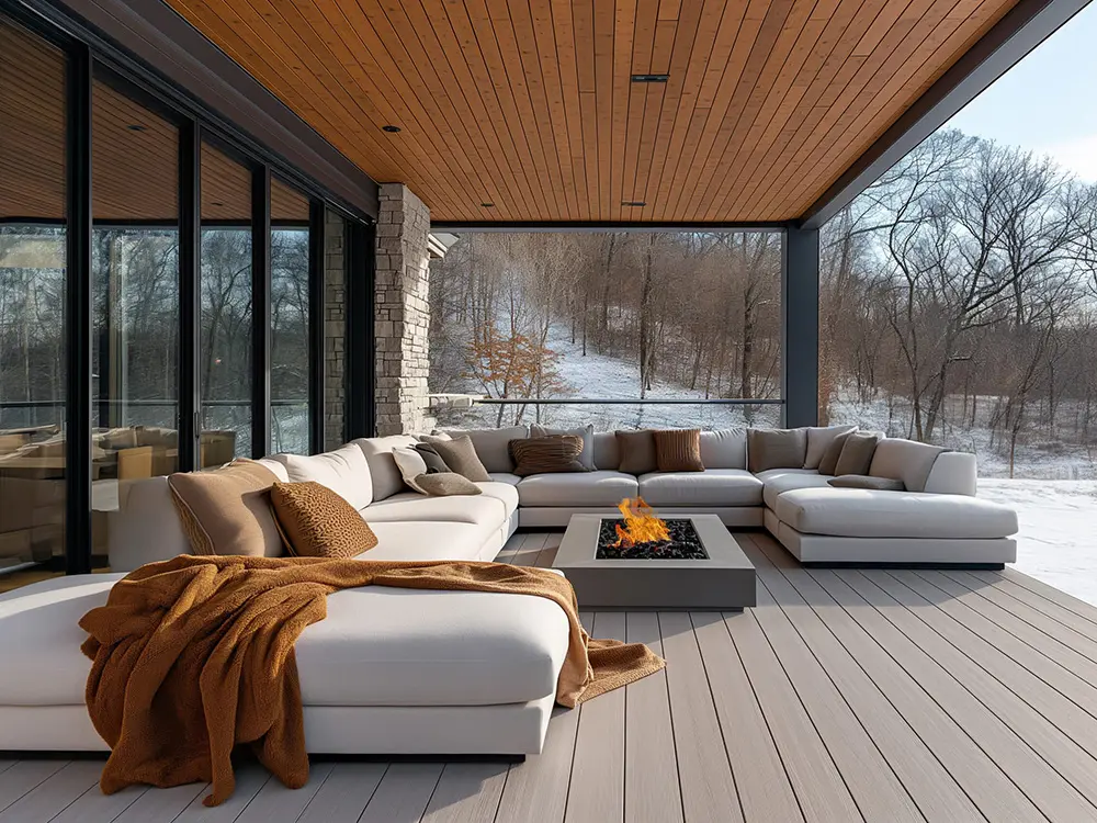 TerraShield capped Wood Plastic Composite Decking Low Maintenance