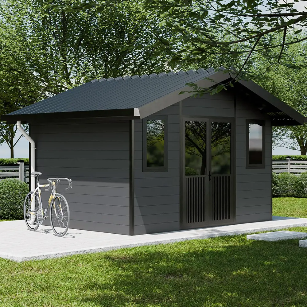 RidgeStar Waterproof Garden Shed for Backyard - Heavy Snow Load Rated